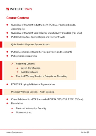 PCI DSS Payment Card Industry Professional Implementation Training | PDF