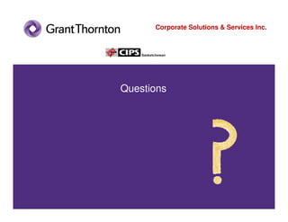 Corporate Solutions & Services Inc.




Questions
 