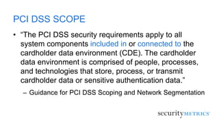 Understanding the New PCI DSS Scoping Supplement | PPTX