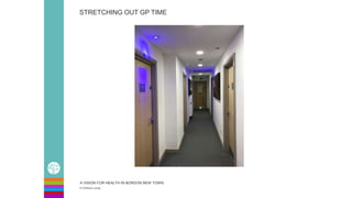 A VISION FOR HEALTH IN BORDON NEW TOWN
Dr Anthony Leung
STRETCHING OUT GP TIME
 