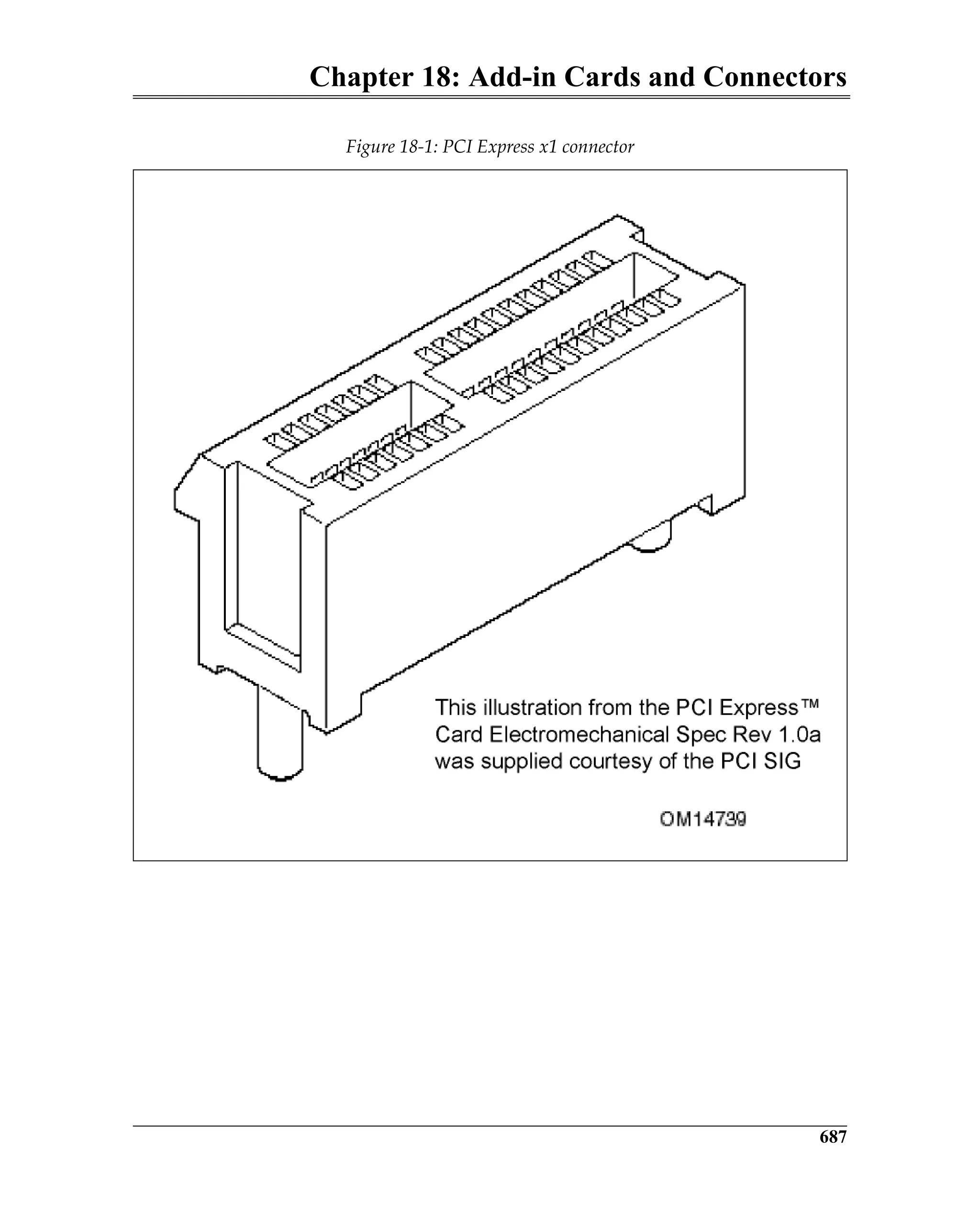 Chapter 18: Add-in Cards and Connectors
687
Figure 18-1: PCI Express x1 connector
 