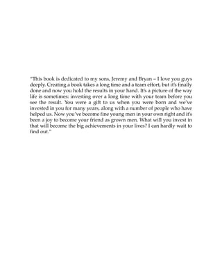 “This book is dedicated to my sons, Jeremy and Bryan – I love you guys
deeply. Creating a book takes a long time and a team effort, but it’s finally
done and now you hold the results in your hand. It’s a picture of the way
life is sometimes: investing over a long time with your team before you
see  the  result.  You  were  a  gift  to  us  when  you  were  born  and  we’ve
invested in you for many years, along with a number of people who have
helped us. Now you’ve become fine young men in your own right and it’s
been a joy to become your friend as grown men. What will you invest in
that will become the big achievements in your lives? I can hardly wait to
find out.”
PCIe 3.0.book Page iii Sunday, September 2, 2012 11:25 AM
 