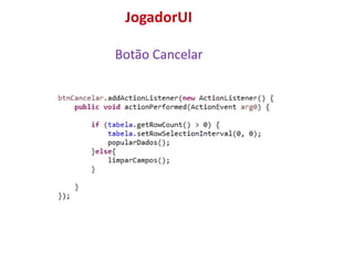 JogadorUI
Botão Cancelar
 