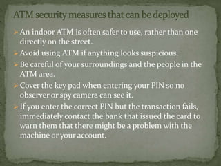 Encryption Atm PCI,Smart Card,ATM and E-commerce | PPTX