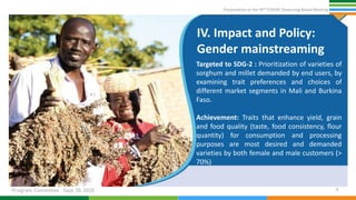 Presentation at the 95th Governing Board meeting (Program Committee) By Research Program:West and Central Africa (WCA)