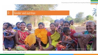 Presentation at the 95th Governing Board meeting (Program Committee) By Research Program: Innovation Systems for the Drylands