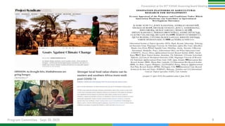 Presentation at the 95th Governing Board meeting (Program Committee) By Research Program: Innovation Systems for the Drylands