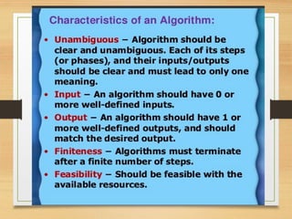 Introduction to C Programming: Algorithms, Pseudocode, and Flowcharts ...