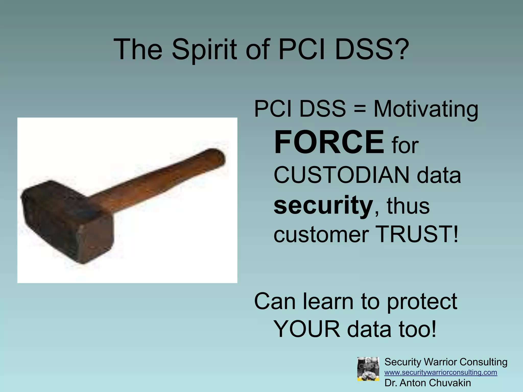 Rinse, repeat!Compliance vs SecurityX