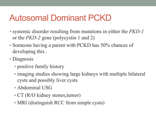 Polycystic kidney disease | PPT