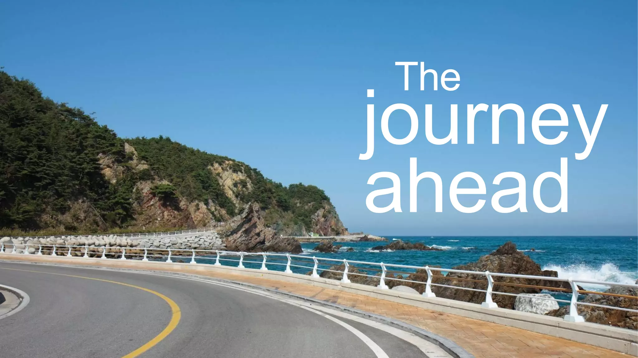 The

journey
ahead

 