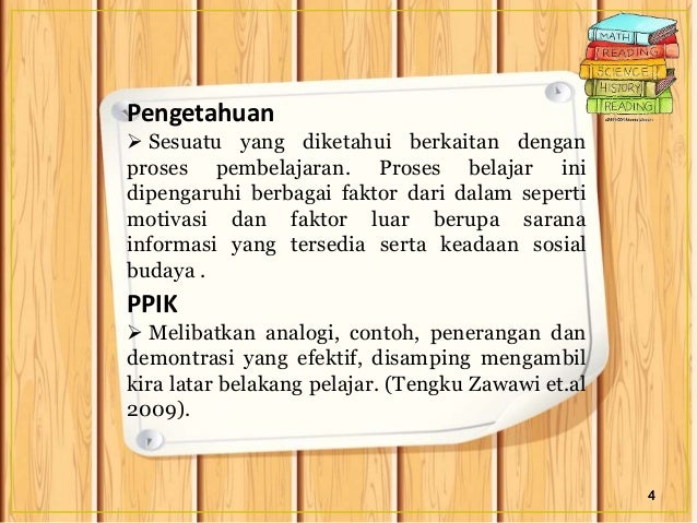 PENGETAHUAN ISI KANDUNGAN PEDAGOGI (PCK) DALAM KALANGAN GURU