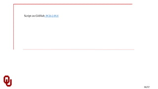 Script on GitHub: PCD-2-PLY
36/37
 