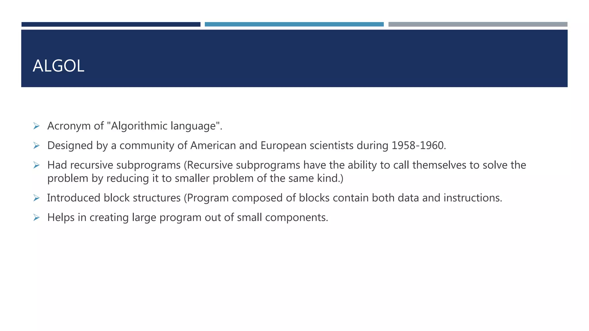 Programming languages | PPT