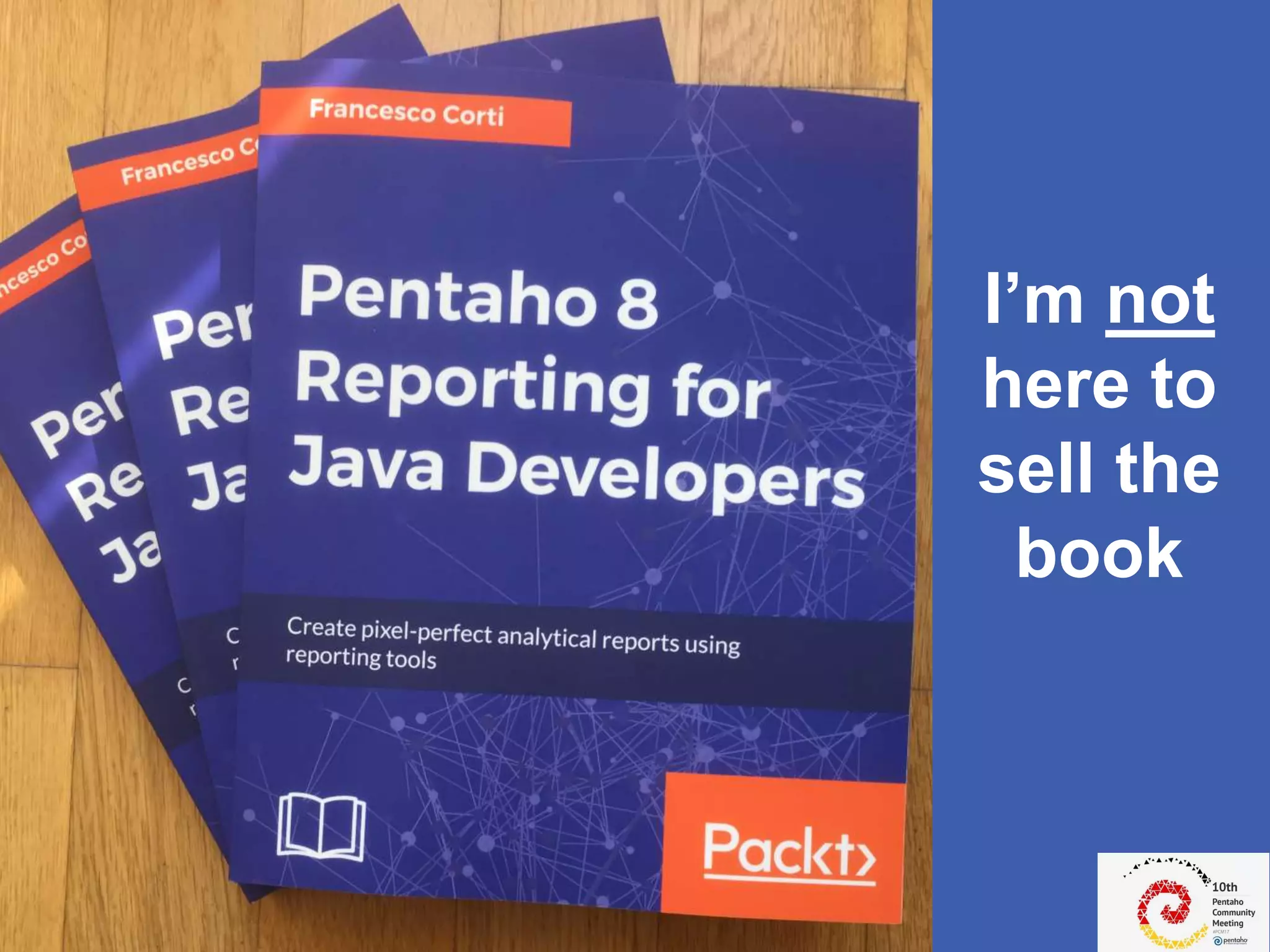 My last project
I’m not
here to
sell the
book
 