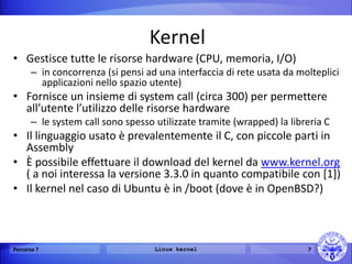 Linux Kernel, driver e compilazione | PDF