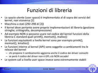 Linux Kernel, driver e compilazione | PDF