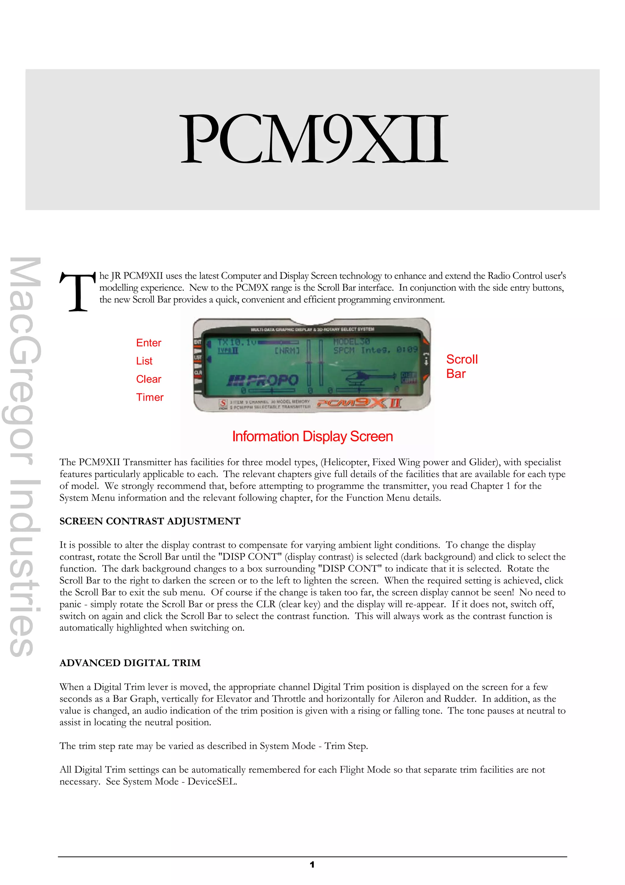 manual emisora jr 9 XII