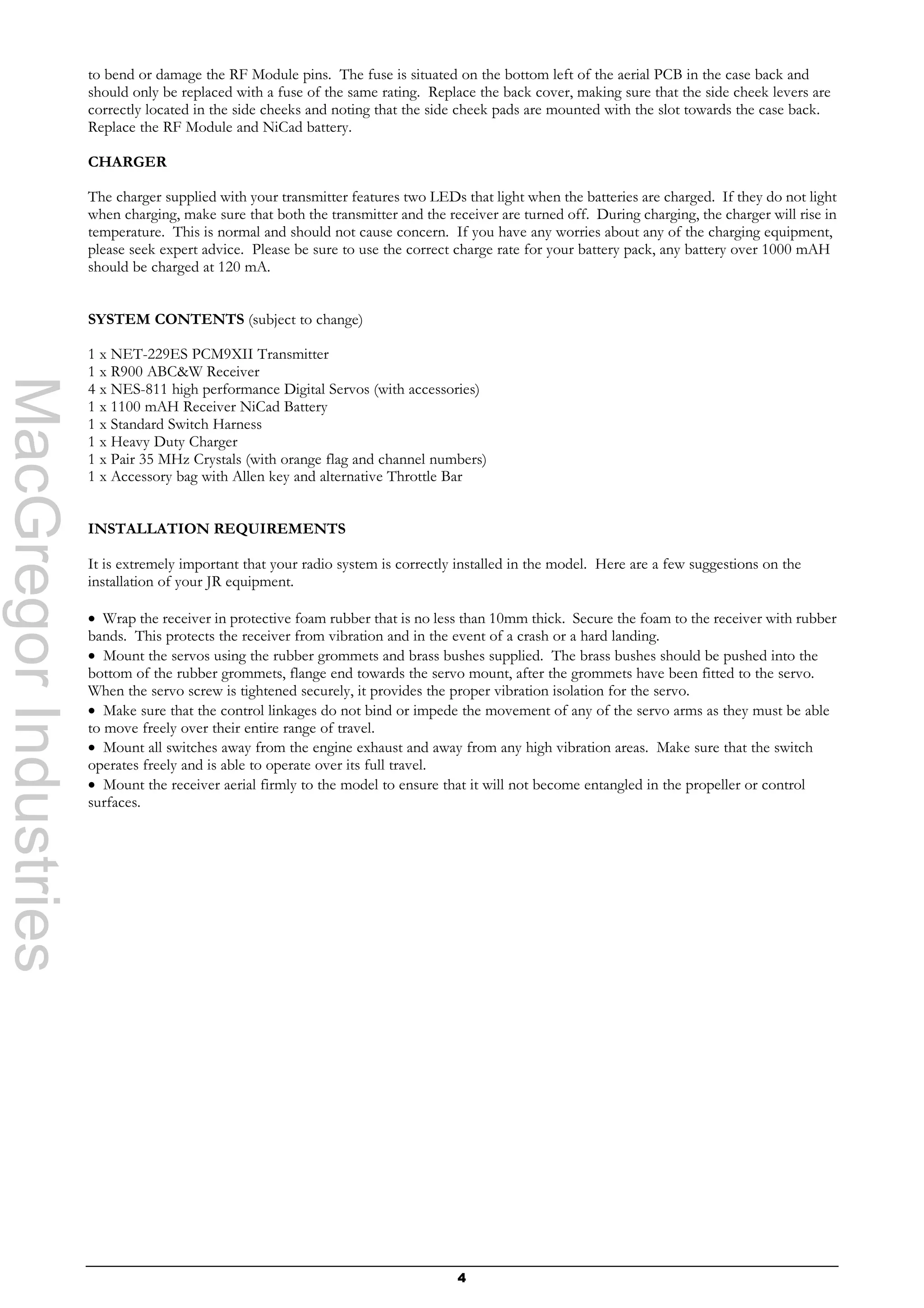 manual emisora jr 9 XII