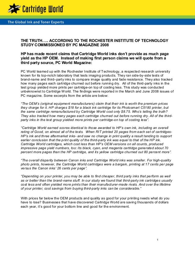 pc world printer inks