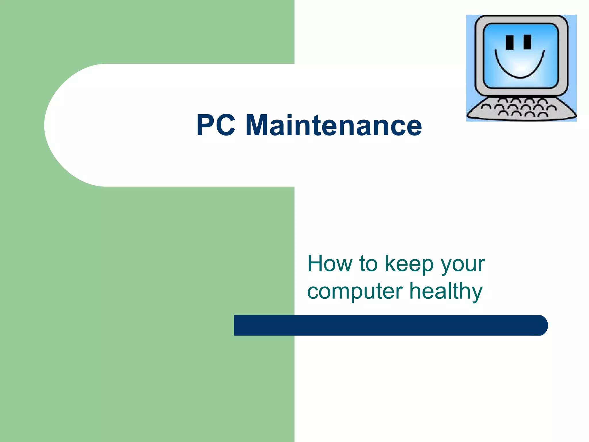 Computer maintenance | PPT