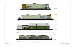 T.O. ROOF
                                                                                                                                     20' - 0"




                                                                                                                           GROUND LEVEL
                                                                                                                                   0' - 0"


                                                                              North
                                                                          1
                                                                              1/8" = 1'-0"




                                                                                                                                T.O. ROOF
                                                                                                                                    20' - 0"




                                                                                                                          GROUND LEVEL
                                                                                                                                  0' - 0"



                                                                              East
                                                                          2
                                                                              1/8" = 1'-0"




                                                                                                                                  T.O. ROOF
                                                                                                                                      20' - 0"




                                                                                                                           GROUND LEVEL
                                                                                                                                   0' - 0"




                                                                        South
                                                                    3
                                                                        1/8" = 1'-0"




                                                                                                                        T.O. ROOF
                                                                                                                            20' - 0"




                                                                                                                   GROUND LEVEL
                                                                                                                           0' - 0"




                                                                              West
                                                                          4
                                                                              1/8" = 1'-0"



LOWNEY ARCHITECTURE                                                                          BUILDING ELEVATIONS
                                                                                                                                                 People's Community Grocery
360 17th Street, Suite 100   Oakland, CA 94612   (v) 510.836.5400   (f) 510.836.5454
                                                                                                                                                                   03/29/11
 