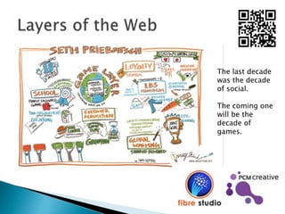 The last decade
was the decade
of social.
The coming one
will be the
decade of
games.
 