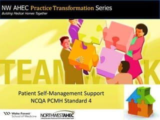 Patient Self-Management Support 
NCQA PCMH Standard 4  