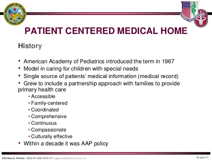 Definition of medical home model Definition of medical home model
