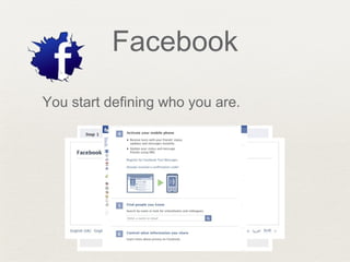 Facebook
You start defining who you are.
 