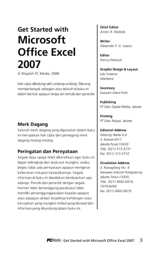 Tutorial Microsoft Excel 2007 | PDF