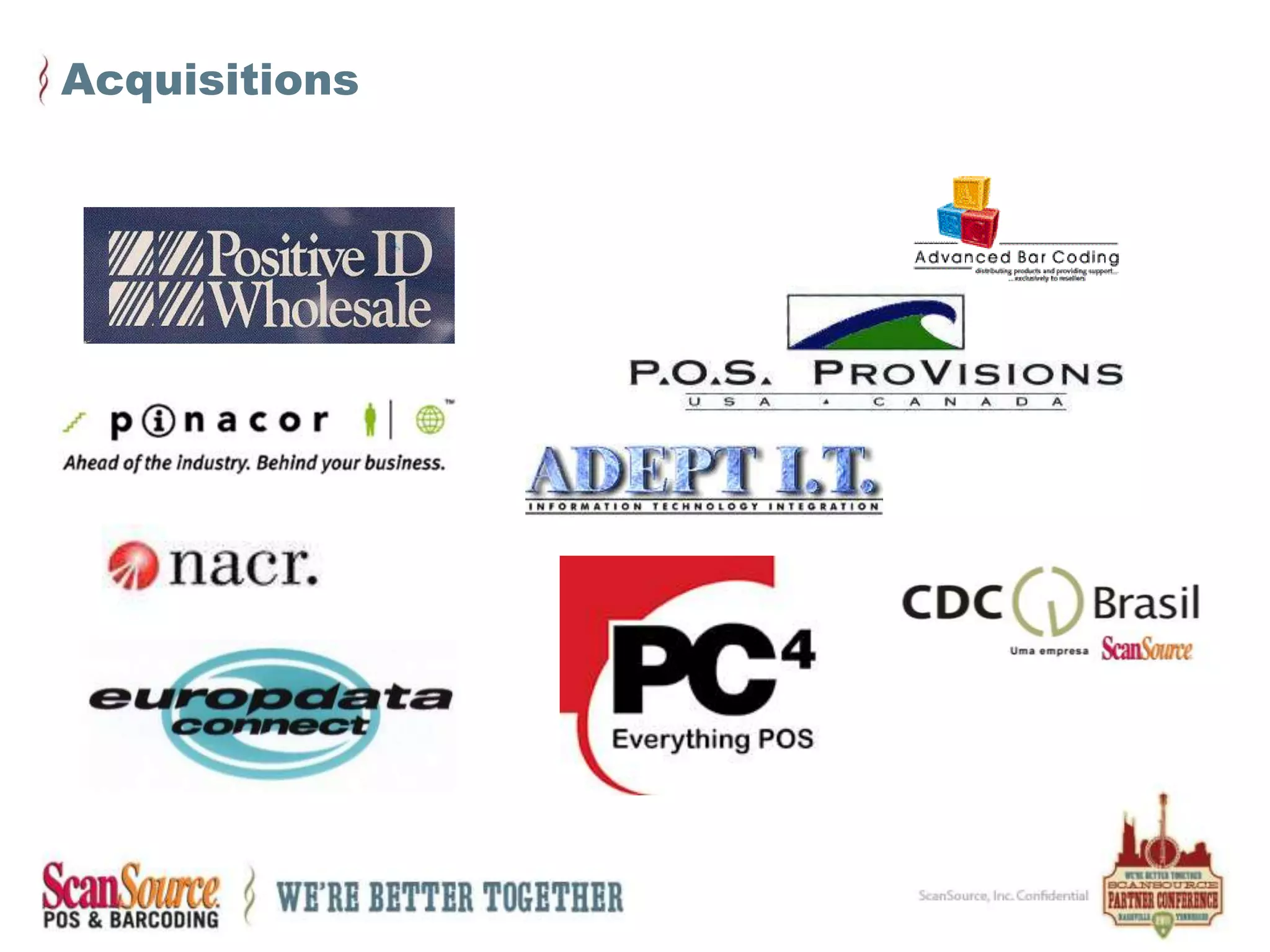 Value-Added Services#1#1#1Superior Customer ServiceScanSource Scores Well in Customer Surveys		     	 Ease of Doing Business		 Product Availability	Technical SupportSource:   CRN Sourcing Study and Recent Analyst Survey