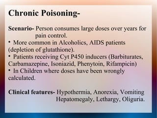Paracetamol poisoning