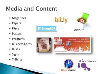 • Magazines
• Papers
• Fliers
• Posters
• Programs
• Business Cards
• Buses
• Signs
• T-Shirts
 