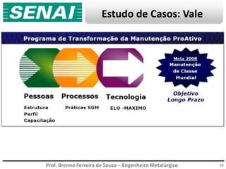 Prof. Brenno Ferreira de Souza – Engenheiro Metalúrgico
Estudo de Casos: Vale
25
 