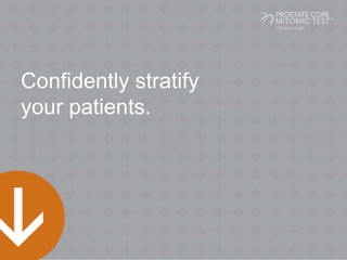Confidently stratify
your patients.
 