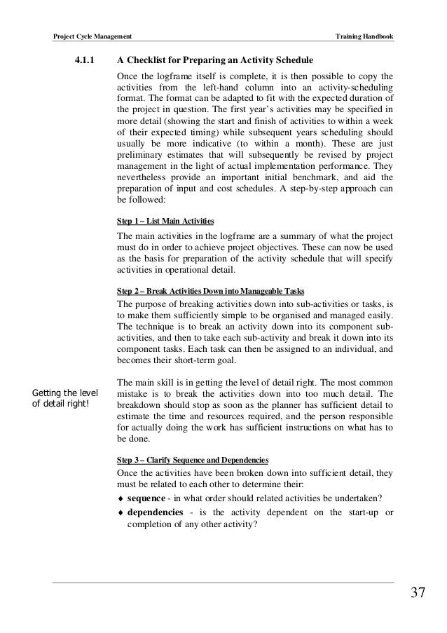 Project cycle management manual available from the pcm home page Project cycle management manual available from the pcm home page