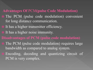 Pcm transmitter and receiver | PPTX
