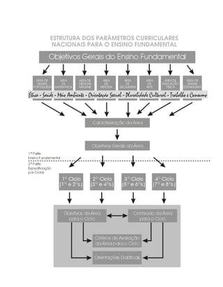 ESTRUTURA DOS PARÂMETROS CURRICULARES
 NACIONAIS PARA O ENSINO FUNDAMENTAL
 