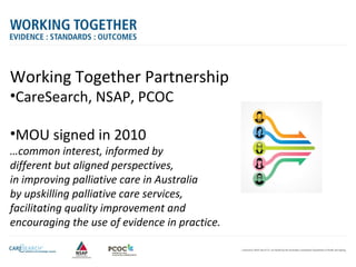 CareSearch, NSAP and PCOC: Evidence, standards and quality, but what ...