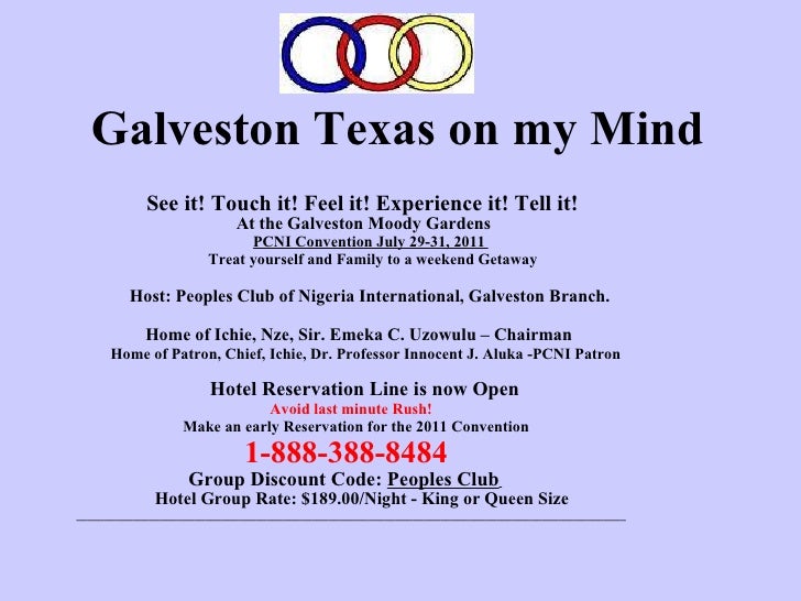 Pcni 2011 Convention Galveston On My Mind