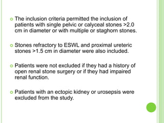 Percutaneous Nephrolithotomy | PPTX