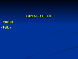 AMPLATZ SHEATH Metallic Teflon 