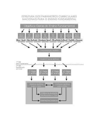 ESTRUTURA DOS PARÂMETROS CURRICULARES
 NACIONAIS PARA O ENSINO FUNDAMENTAL
 