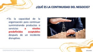 PLAN DE CONTINUIDAD DEL NEGOCIO Y SIMULACRO DE ASALTO | PDF