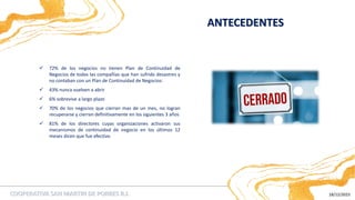 PLAN DE CONTINUIDAD DEL NEGOCIO Y SIMULACRO DE ASALTO | PDF