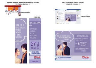 banner animado para site da unidade - teatro
TAmanho: 425x1594 px
Visualização
Fase 1 e 2
divulgação rede social - teatro
TAmanho: 1181x958 px
Visualização
 