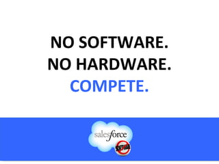 NO SOFTWARE. NO HARDWARE. COMPETE. 