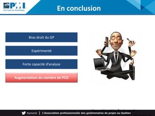 Nersa Woodchy Dorismond –
Bras droit du GP
Expérimenté
Forte capacité d’analyse
Augmentation du nombre de PCO
En conclusion
 