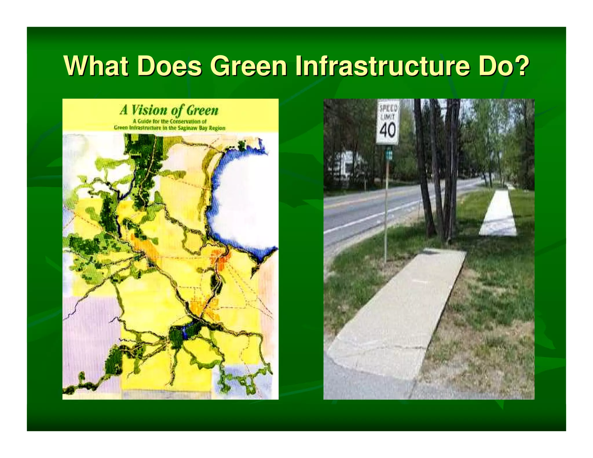What Does Green Infrastructure Do?
 